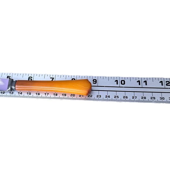 Washington Forge Stainless and Butterscotch Bakelite Handle Dinner knives Lot 5 - Picture 7 of 7